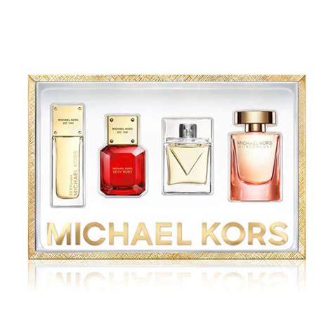 michael kors cologne gift set|Michael Kors miniature perfume set.